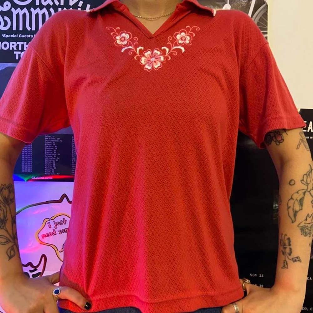 Vintage Style Pink Mod Polo 💌
